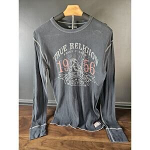 True Religion Sportswear Long Sleeve Punk Waffle world tour L shirt 1956 Large